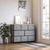HOMCOM 8-Drawer Dresser, 3-Tier Fabric Chest of Drawers, Storage Tower