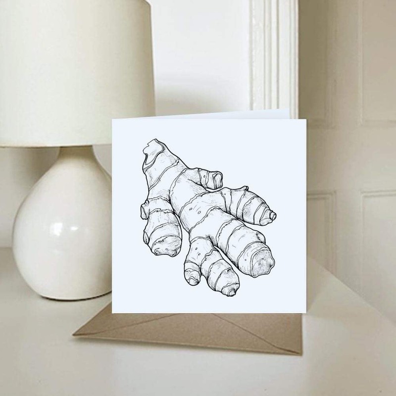 'Ginger Root' Blank Greeting Card (GC00075969)