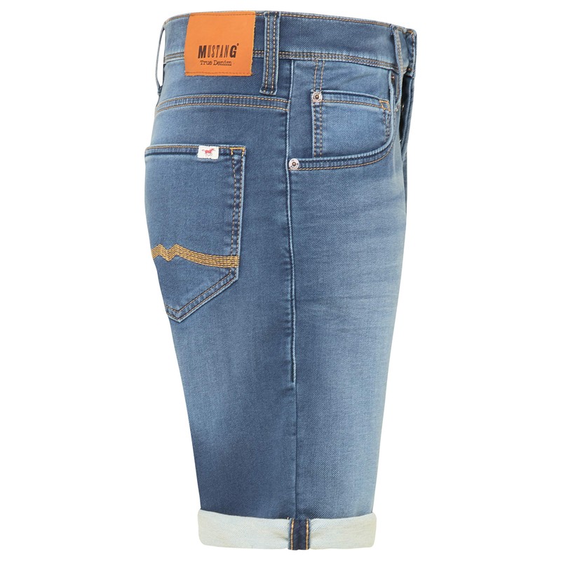 Mustang Men's Regular Fit Chicago Short Jeans, Denim Shorts (Chicago