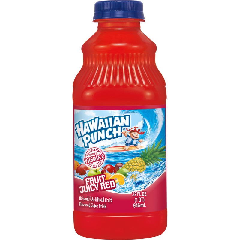 Hawaiian Punch Fruit Juicy Red Fruit Juice Drink, 32 Fl