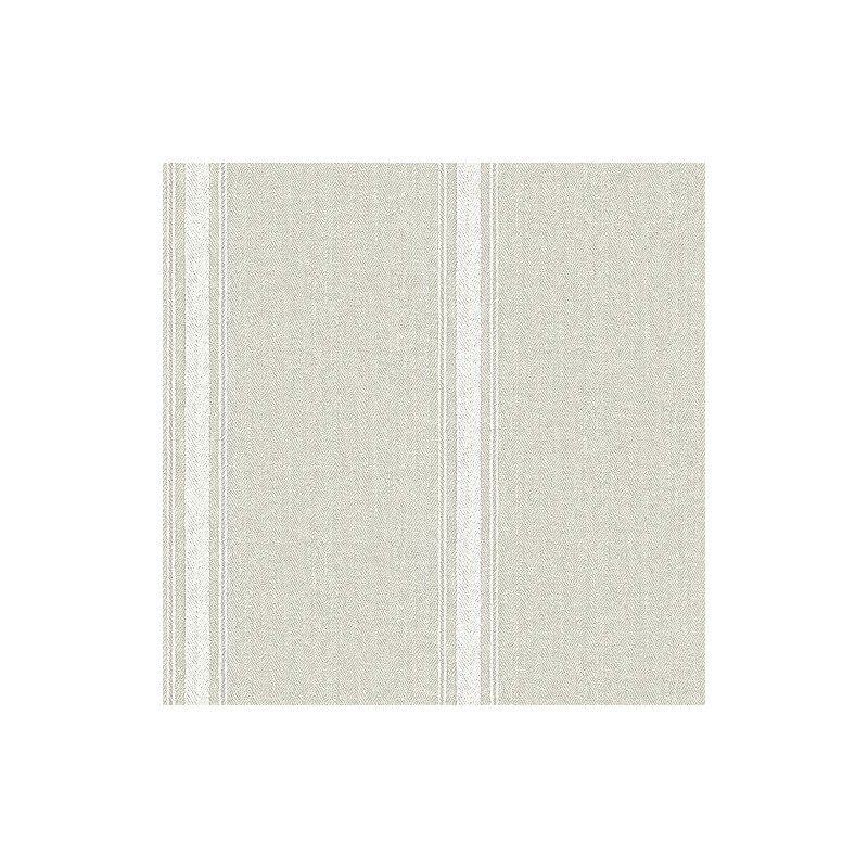 Chesapeake 3115-12463 Linette Fabric Stripe Wallpaper , Light Grey