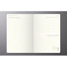SIGEL C2610 Daily planner Conceptum 2026-1 year - approx. A5 - black - 1 page = 1 day - hardcover - 80 gsm - 400 p. - PEFC-certified