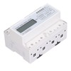 7 Digit LCD Electric Energy Meter 35mm DIN Rail Mounting