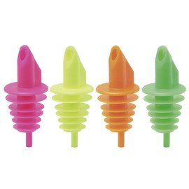 BILLY - Pourer for 0.5 - 1.5 Litre Bottles - Neon Colours - Mixed Colours - Pack of 12 - with 5 Slats - Made in Germany