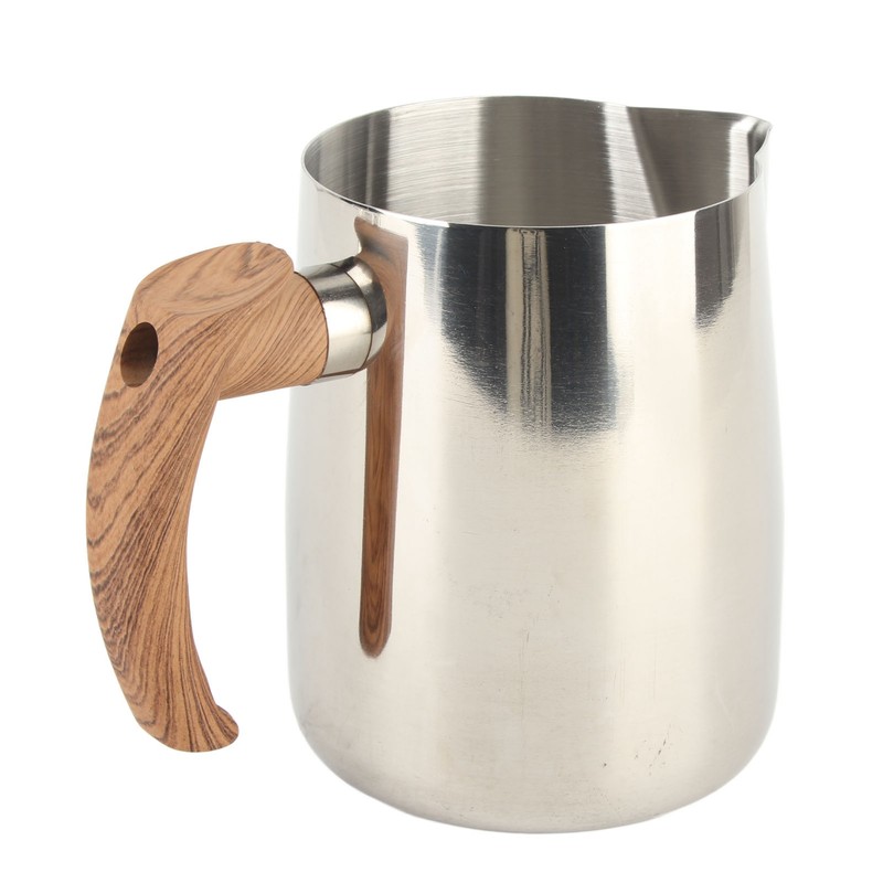 Milk Frothing Cup Inner Scale 304 Stainless Steel Dripless Spout