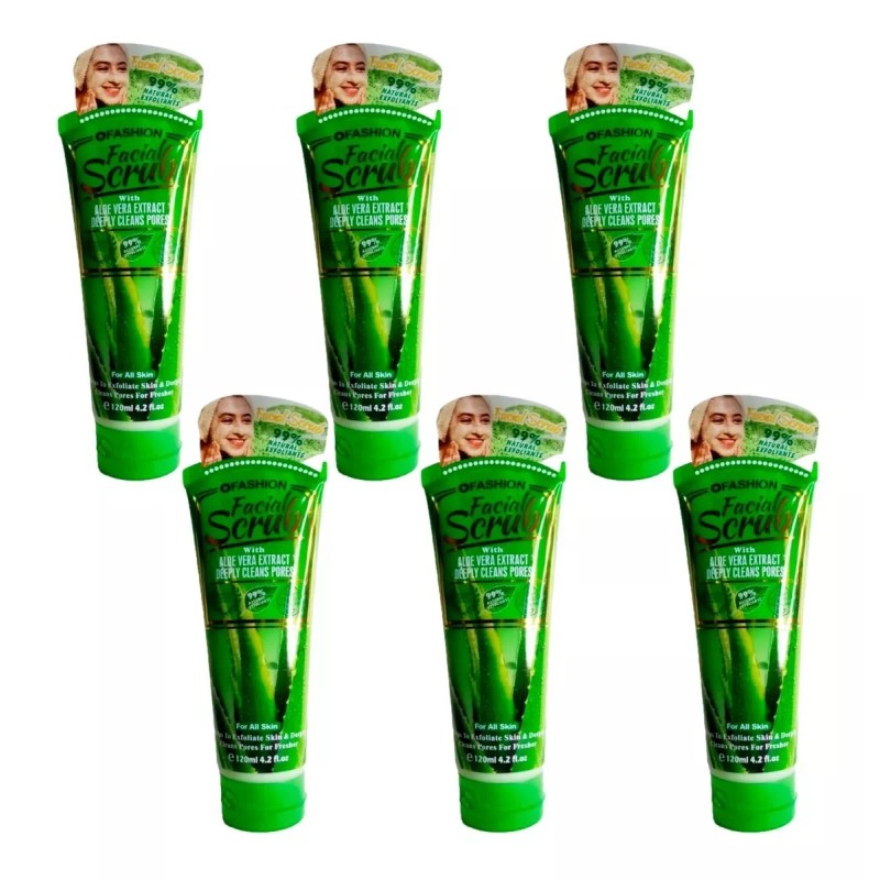 Wokali 6 Exfoliante Limpieza Facial Aloe Vera 120ml