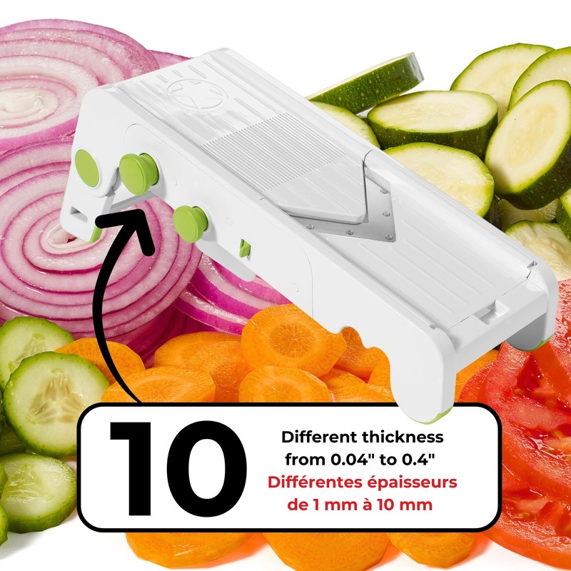 Starfrit Cubing Pro Mandoline Slicer, Dicer - 4 Blades &
