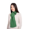 SAOL 100% Merino Wool Loop Scarf for Women, Green, One