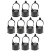 Plum Fittings Black Chain Link Fence Loop Caps 1 5/8"