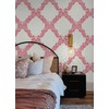 Scalamandre Valentino Wreath Peel & Stick Wallpaper, Pink