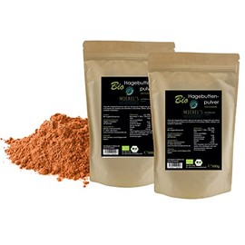 MICHELS NATURPRODUKTE Michels Naturprodukte BIO Hagebuttenpulver (Rosa Canina), 1kg (2x500g) - Mikrofein gemahlen aus ganzen Hagebutten, 100% naturreines Hagebutten Pulver, Ohne Zusatzstoffe, Vegan