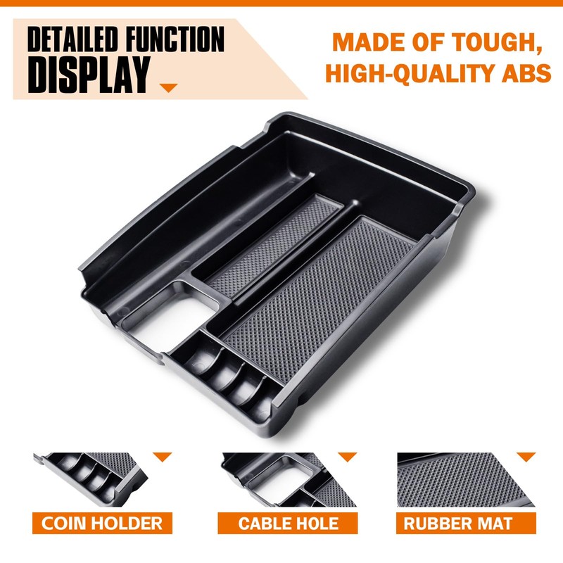 TACORBO Center Console Tray Compatible with Nissan Rogue 2014-2020 and