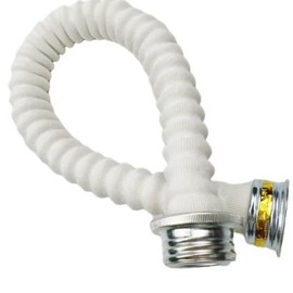 40mm Respirator Hose Tube Pipe Assembly Universal Thread Extension Hose, White 20 inch 1PC