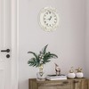 Eapmic European Style Resin Wall Clock, Retro Silent Clock with