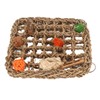 Bird Foraging Wall Toy Boredom Relief Seagrass Hand Woven Parrot