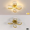 Dorlink Gold Flower Ceiling Light 30W, Creative Chandeliers for Living