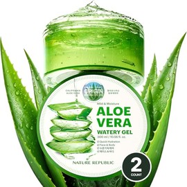 Nature República Soothing & Humedad Aloe Vera 92% Gel 300 ml x 2ea Corea cosméticos