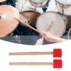 2PCS Bass Foam Drum Mallet Oak Handle EVA Foam Head