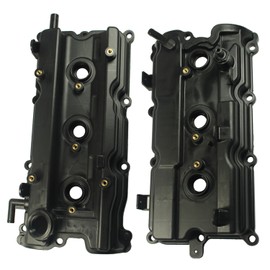 JDMSPEED New Engine Valve Cover With Gaskets Left & Right Side Replacement For Altima Maxima Murano I35 V6 3.5L 2002-2007 Replace# 264-985 264-984 13264-8J113 13264-7Y000 (Set of 2)