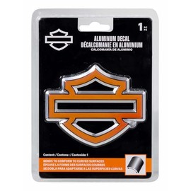 CHROMA 041750 Harley-Davidson Aluminum Bar & Shield Logo Emblem Decal - 5 x 7 inch