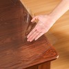 ETECHMART Clear Plastic Table Cover Protector 54 x 54'', Thick