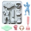 Molde de silicona para deportes de boxeo, diseño de cinturón
