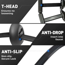50PCS Nylon Universal Cable Tie Buckle, Heavy Duty Self-Locking Zip Tie Clips with Pin and Button Lock, UV Resistant Heat-Proof Plastic Cable Ties for Car Repair, Fastening, DIY Home
