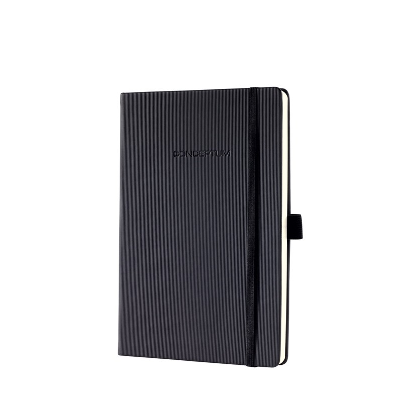 Sigel CO121 Notebook CONCEPTUM®, black, Hardcover, squared, approx. A5, with