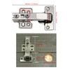 JinBoCheng 4 Pcs Lazy Susan Hardware 90 Degree Kitchen Hinges