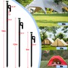 12Pcs Tent Stake with Hammer Set, 16in Tent Stakes Heavy