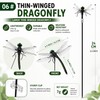 12-Piece Dragonfly Garden Clips for Plants and Yard Decor -