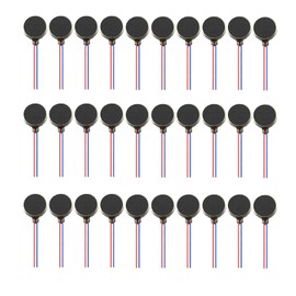 AEDIKO 30pcs Mini Vibration Motors DC 3V Flat Coin Button-Type Vibrating Motor 10000rpm Self Adhesive Vibration Motor 10x2mm for DIY Mobile Cell Phone Pager Tablet Toys