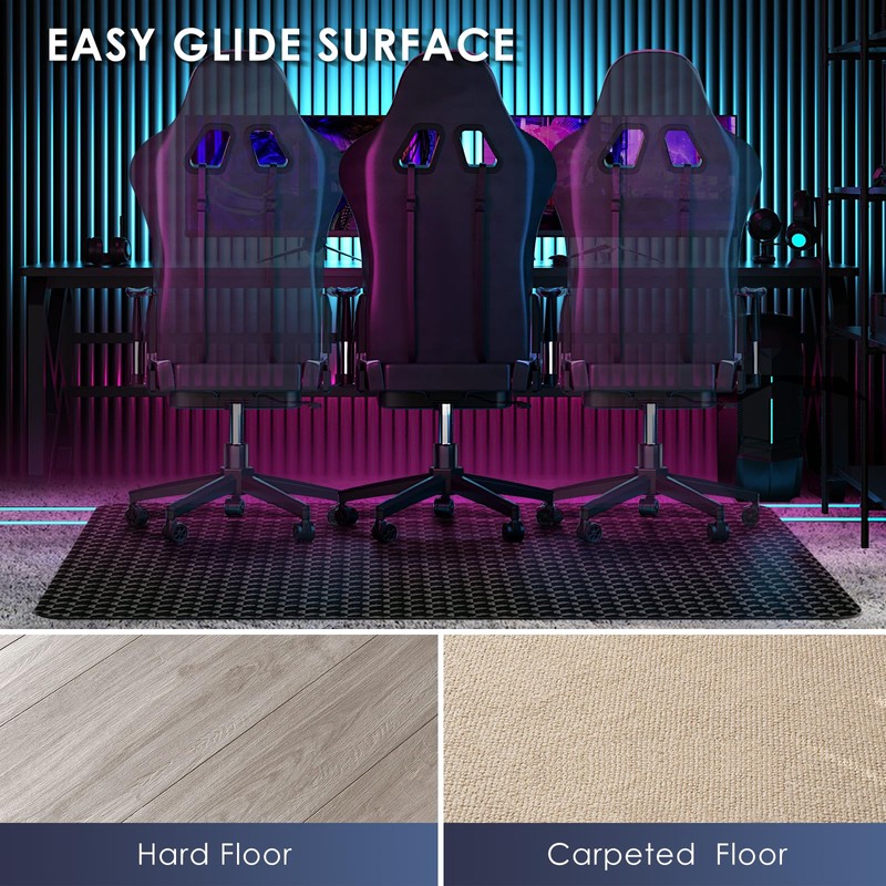 Vicwe Office Chair Mat for Carpet, 55"x36" Anti-Slip Waterproof Floor