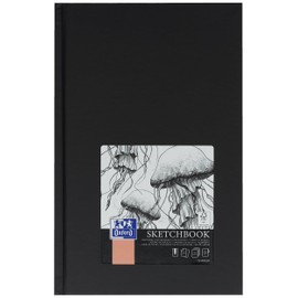 Oxford Sketch Book A5 Hardcover with Thread Bound 192 Pages 100 g Paper Black Pack of 1