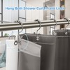 TENOVEL Never Rust 304 Stainless Steel Shower Rings, Rustproof Shower