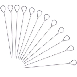 HONSHEN Turkey Lacers for Trussing Turkey 6 inches Stainless SteelSet of 12