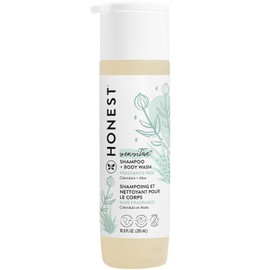 The Honest Company 2-in-1 Cleansing Shampoo + Body Wash for Sensitive Skin | Gentle for Baby | Naturally Derived, Tear-free, Hypoallergenic | Fragrance Free, 10 fl oz