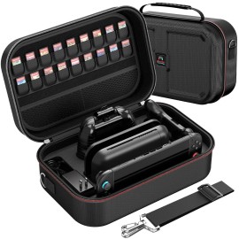 HEYSTOP All-in-One Switch 2 Case – Waterproof, Dustproof & Stores 18 Games + Accessories