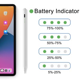 AQSQWQ Stylus Pen for i-Pad 2018-2024 with Fast Charging Performance Palm Rejection and Tilt Sensitivity, Compatible with i-Pad 10/9/8/7/6, i-Pad Pro 11"/12.9", i-Pad Air 5/4/3, i-Pad Mini 5/6