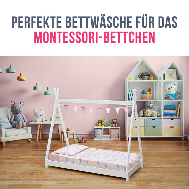 GOYSILA Montessori Bed Linen 70 x 140 cm, 1 Fitted