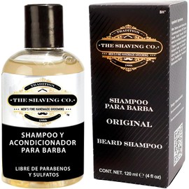 THE SHAVING CO SHAMPOO DE BARBA. - HIDRATA, NUTRE Y HUMECTA TU BARBA - Mantén una Barba Limpia, Sana y Brillante - Libre de Sulfatos - Libre de Parabenos - Cruelty Free - El Champu de Barba contiene INGREDIENTES PREMIUM 100% NATURALES - Shampoo de Barba P