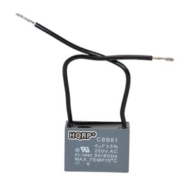 HQRP Ceiling Fan Capacitor CBB61 4uf 2-Wire plus HQRP Coaster
