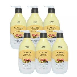 Happybath 해피바스 클래식 바디로션 촉촉한 애플 바나나 400g x6개 Happybath Classic Body Lotion Moisturizing Apple Banana 400g x 6