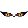 ProSticker 9029.7 (One Set) 3" x 7" Purple Evil Eyes