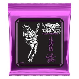 Ernie Ball Slash Signature - Cuerdas para guitarra eléctrica, calibre 11-48 (P02200)