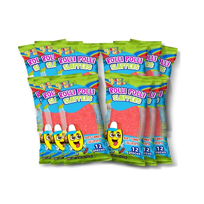Crazy Fruits Rolli Polli Slappers 12 Bags of 12 Count