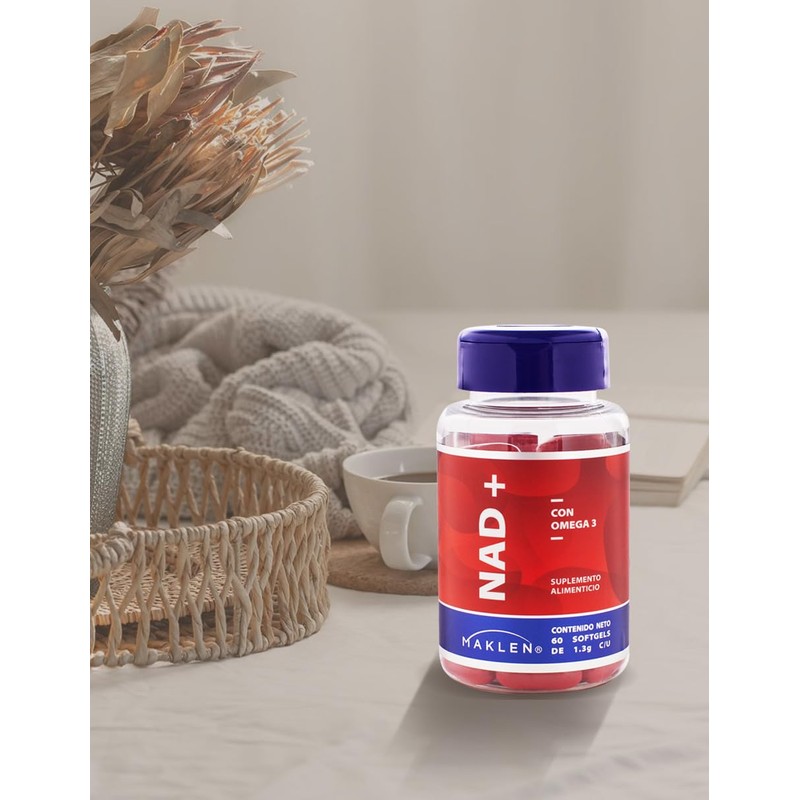 Maklen NAD - NAD + Omega 3 - Suplemento Premium,