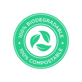 Aluf Plastics Biodegradable Compost Bags - 33 Gallon (50ct) ATSM #D6400 Approved - 100% Biodegradable for Industrial and Commerical Composting