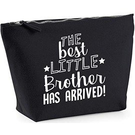 Hippowarehouse The best little brother has arrived! printed make up cosmetic wash bag 18x19x9cm