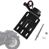 Motorcycle Rear Side License Plate Bracket Holder with LED Light